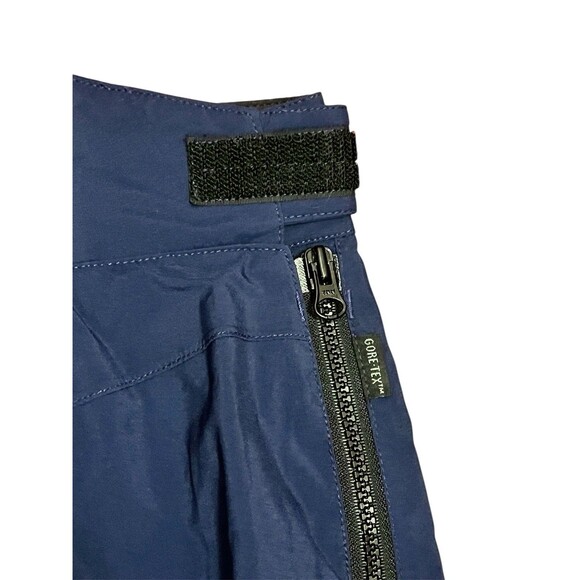 MARMOT Gore-Tex Snowboarding Pants Navy Blue Full Side Zip Knee Pads Women's Med - Picture 6 of 14